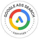 Logo de l'obtention de la Certification Google Ads Search